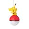 Hallmark 3" Pokémon™ Pikachu on Poké Ball Ornament
